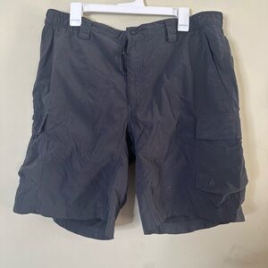 North Face Paramount Peak Cargo Short Men XLCharcoal Partial Elastic Waist Nylon
